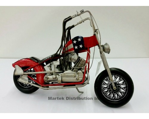 Moto en métal vintage Chopper USA style antique